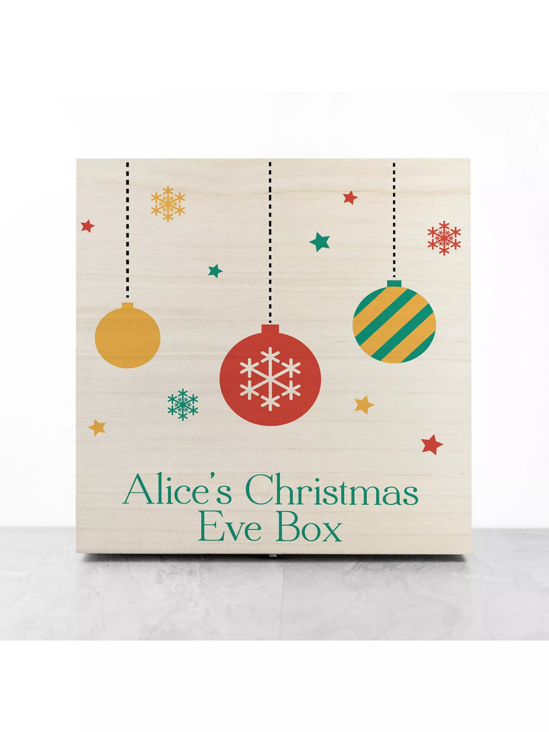 Treat Republic Personalised Baubles Christmas Eve Box (British brand)