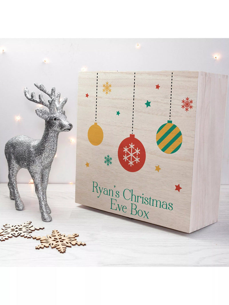 Treat Republic Personalised Baubles Christmas Eve Box (British brand)