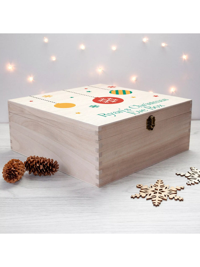 Treat Republic Personalised Baubles Christmas Eve Box (British brand)