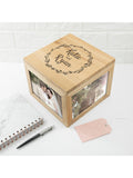 Treat Republic personalised oak photo keepsake box for 15x10cm photos (British brand)