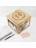 Treat Republic personalised oak photo keepsake box (British brand)