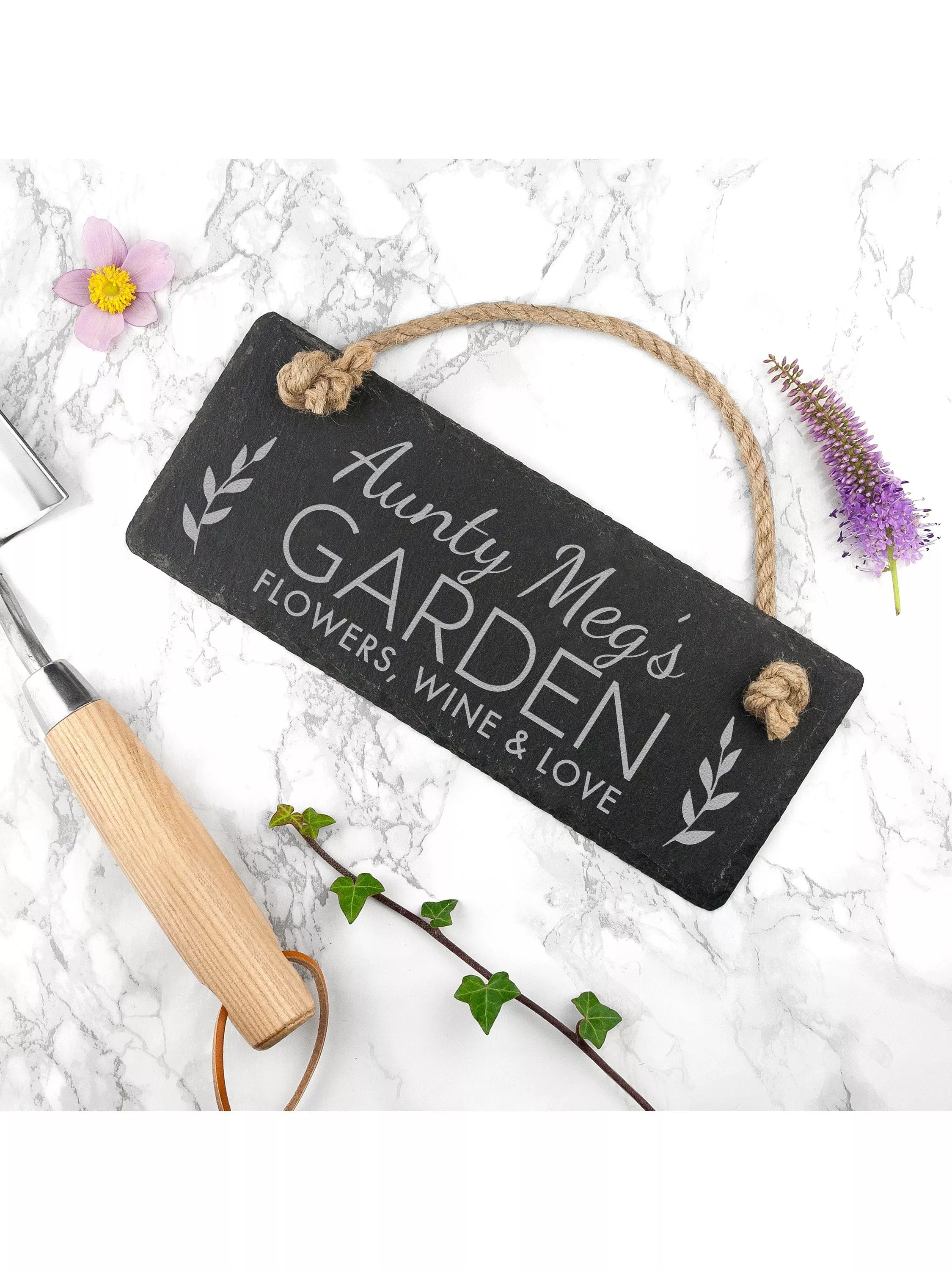 Treat Republic personalised slate hanging sign (British brand)