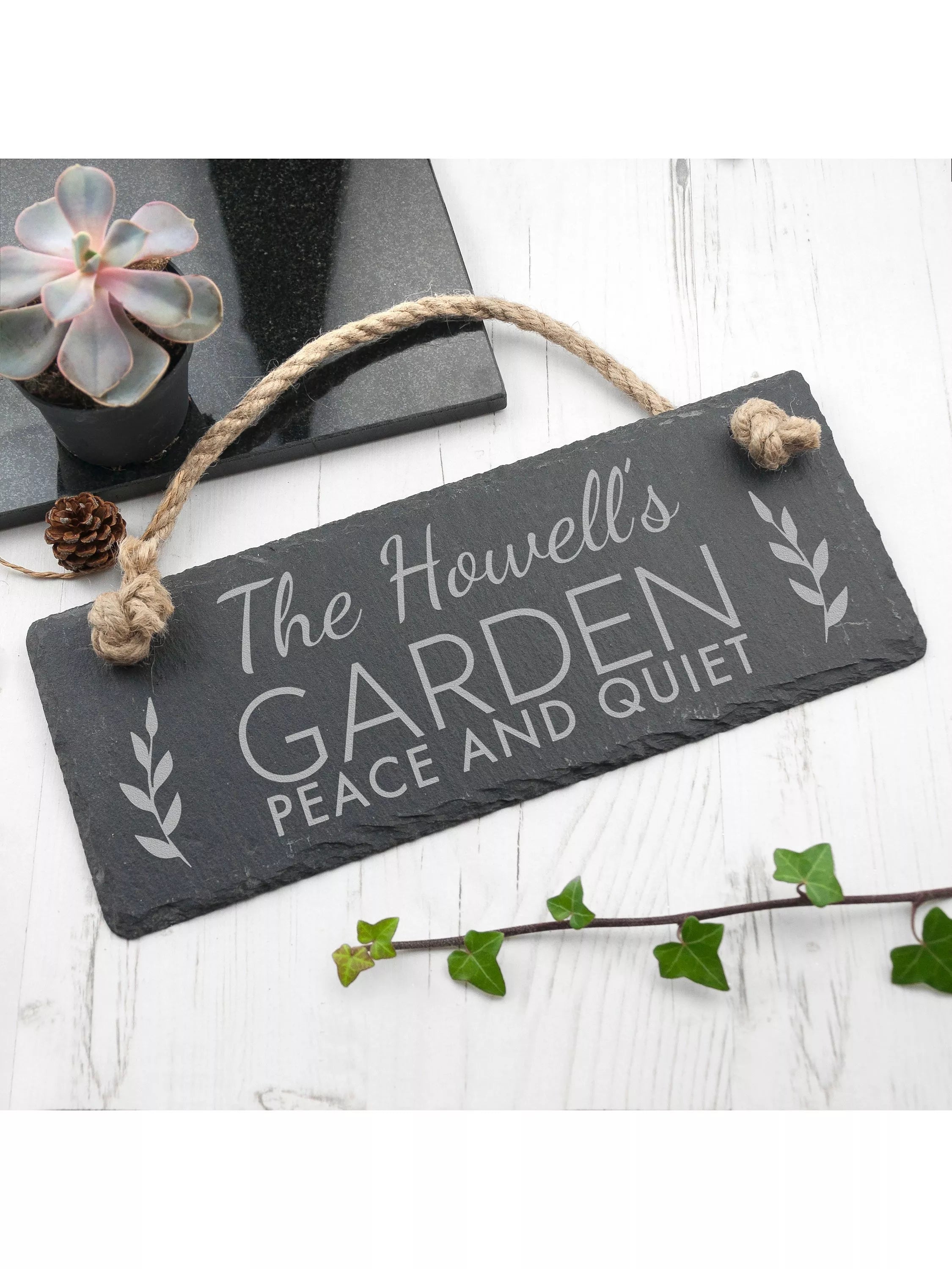 Treat Republic personalised slate hanging sign (British brand)