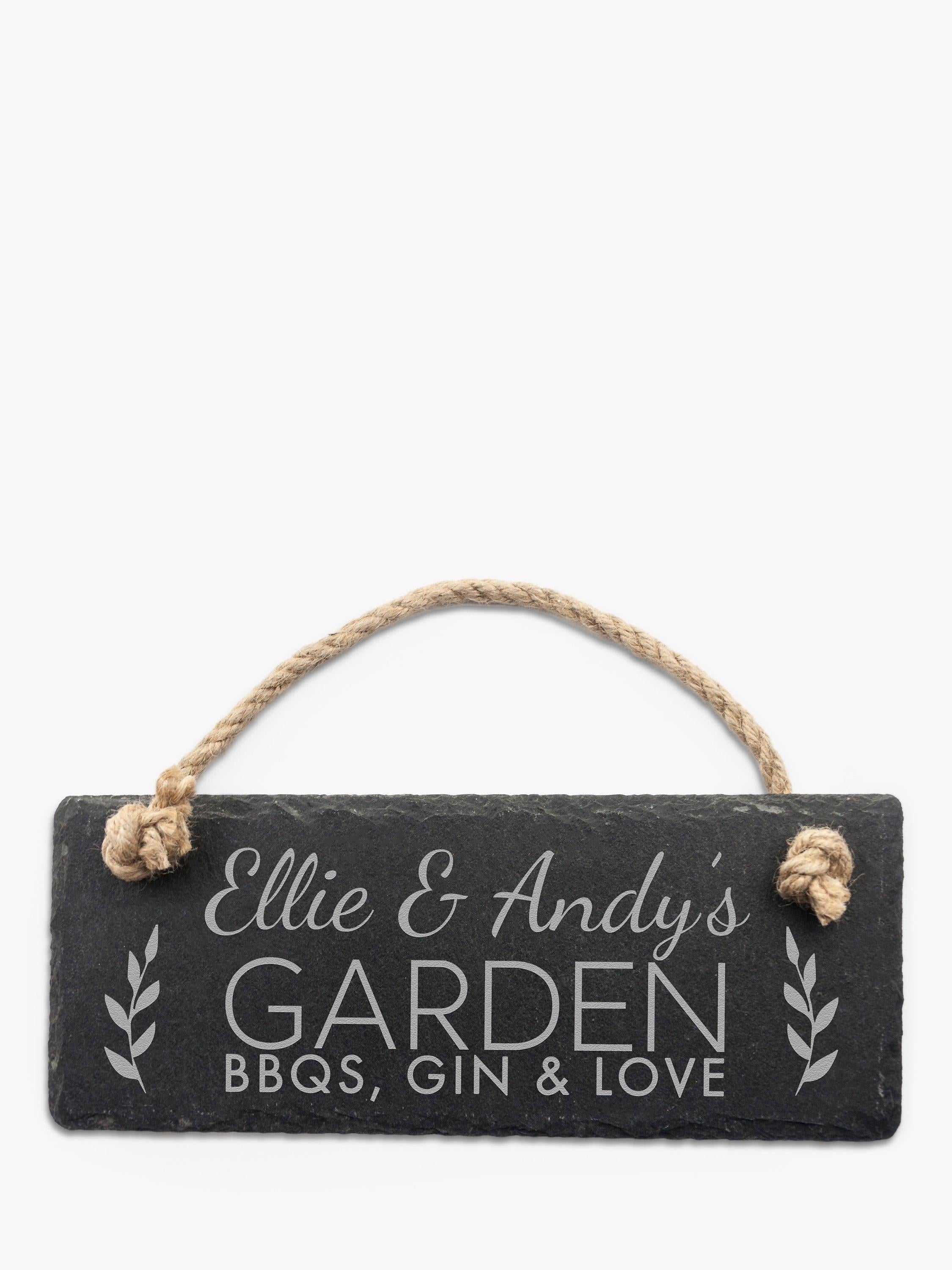 Treat Republic personalised slate hanging sign (British brand)