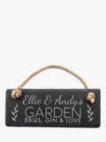 Treat Republic personalised slate hanging sign (British brand)