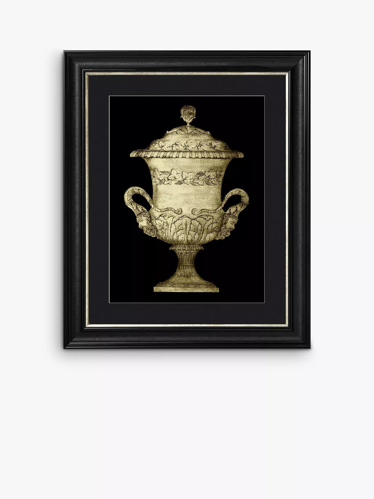 Brookpace Lascelles framed print Garden Antiquities IV black 60x50cm (British brand)