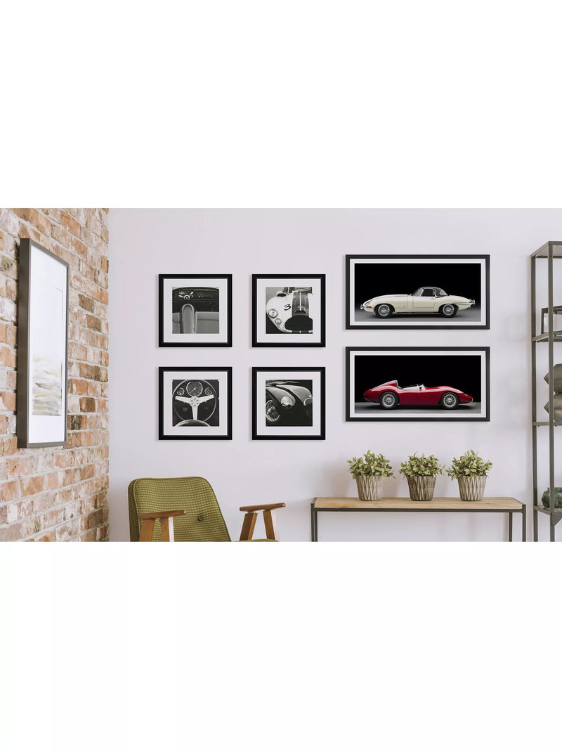 Brookpace Lascelles Jaguar E-Type framed print 51x101.5cm, imported from the UK