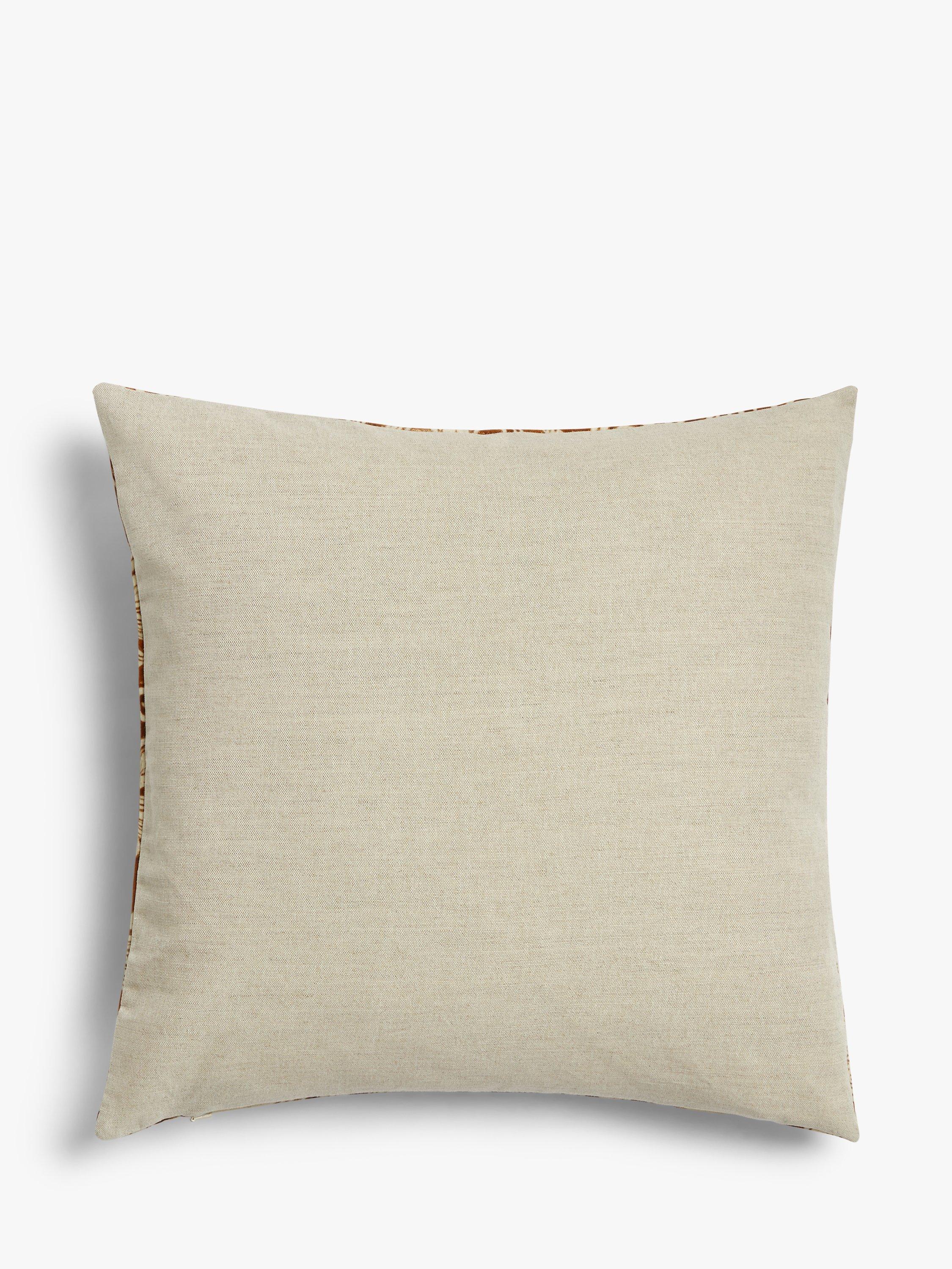 Morris and Co Sunflower cushion Vellum Saffron 50cm, UK version
