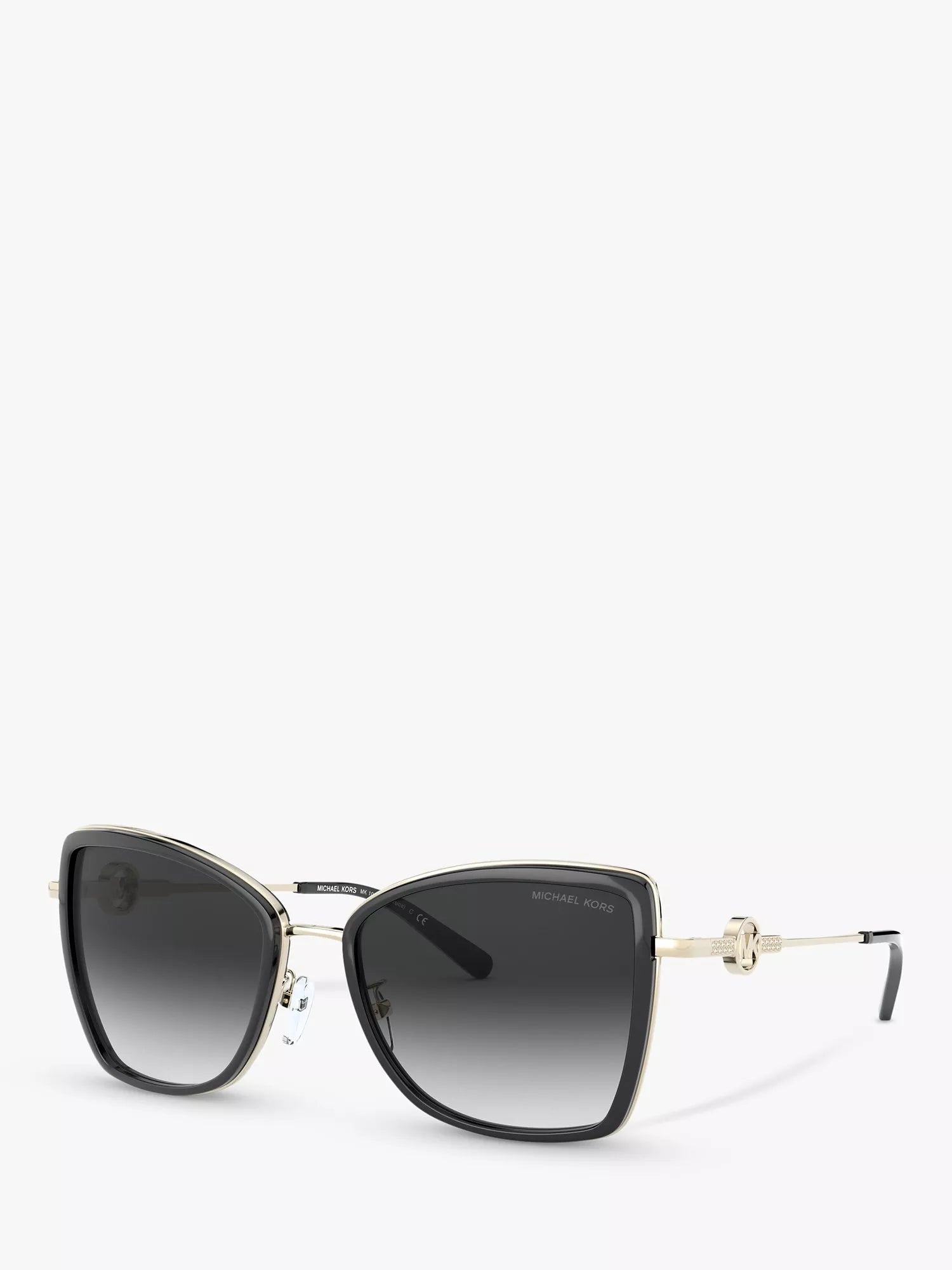 Michael Kors Corsica cat's eye sunglasses metallic frame, imported from the UK