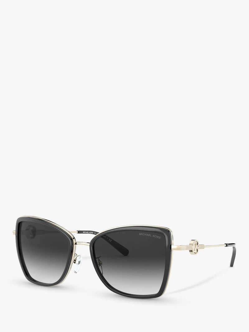 Michael Kors Corsica cat's eye sunglasses metallic frame, imported from the UK