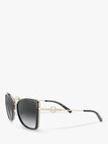Michael Kors Corsica cat's eye sunglasses metallic frame, imported from the UK