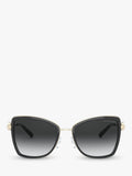 Michael Kors Corsica cat's eye sunglasses metallic frame, imported from the UK