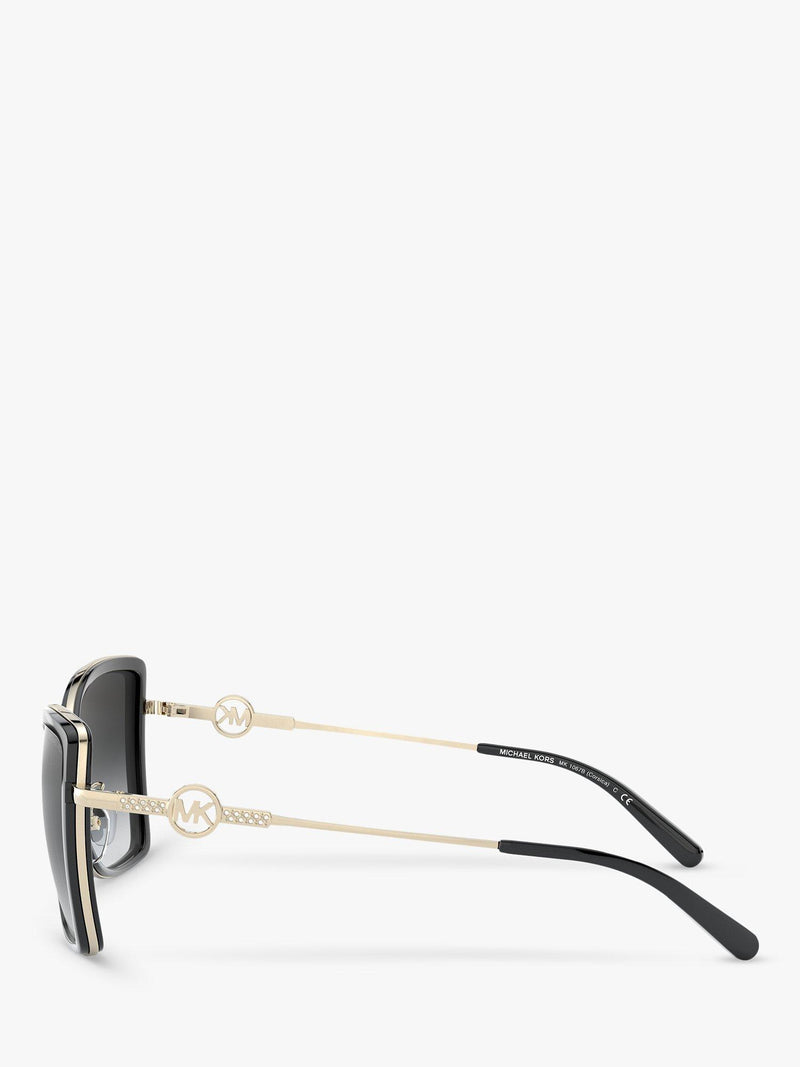 Michael Kors Corsica cat's eye sunglasses metallic frame, imported from the UK
