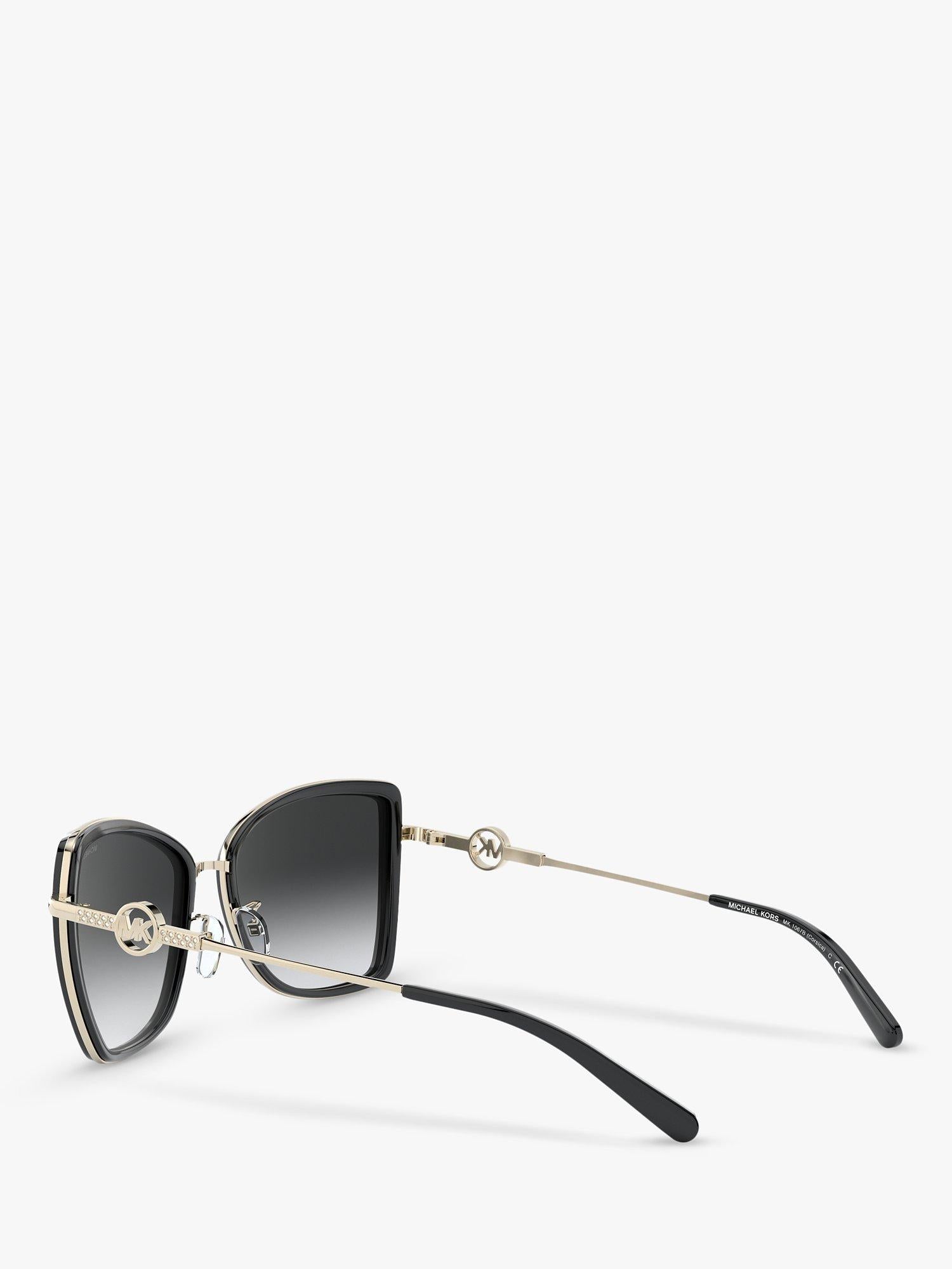 Michael Kors Corsica cat's eye sunglasses metallic frame, imported from the UK