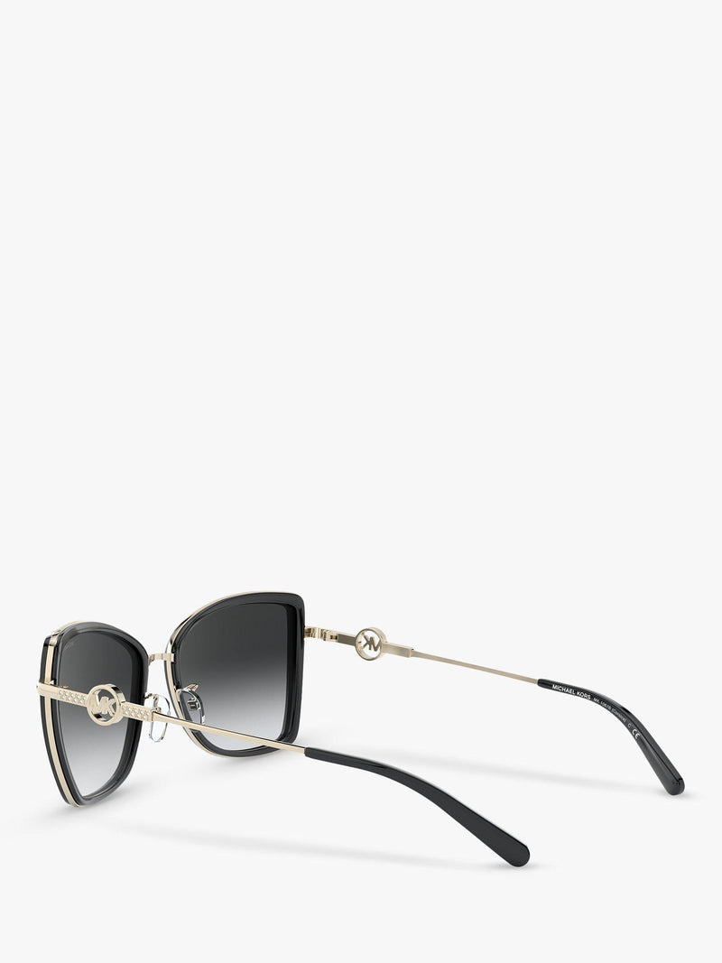 Michael Kors Corsica cat's eye sunglasses metallic frame, imported from the UK