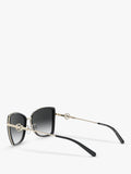 Michael Kors Corsica cat's eye sunglasses metallic frame, imported from the UK