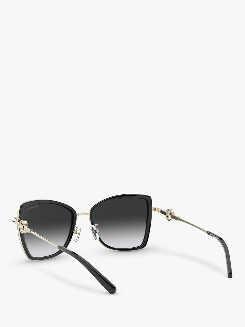 Michael Kors Corsica cat's eye sunglasses metallic frame, imported from the UK