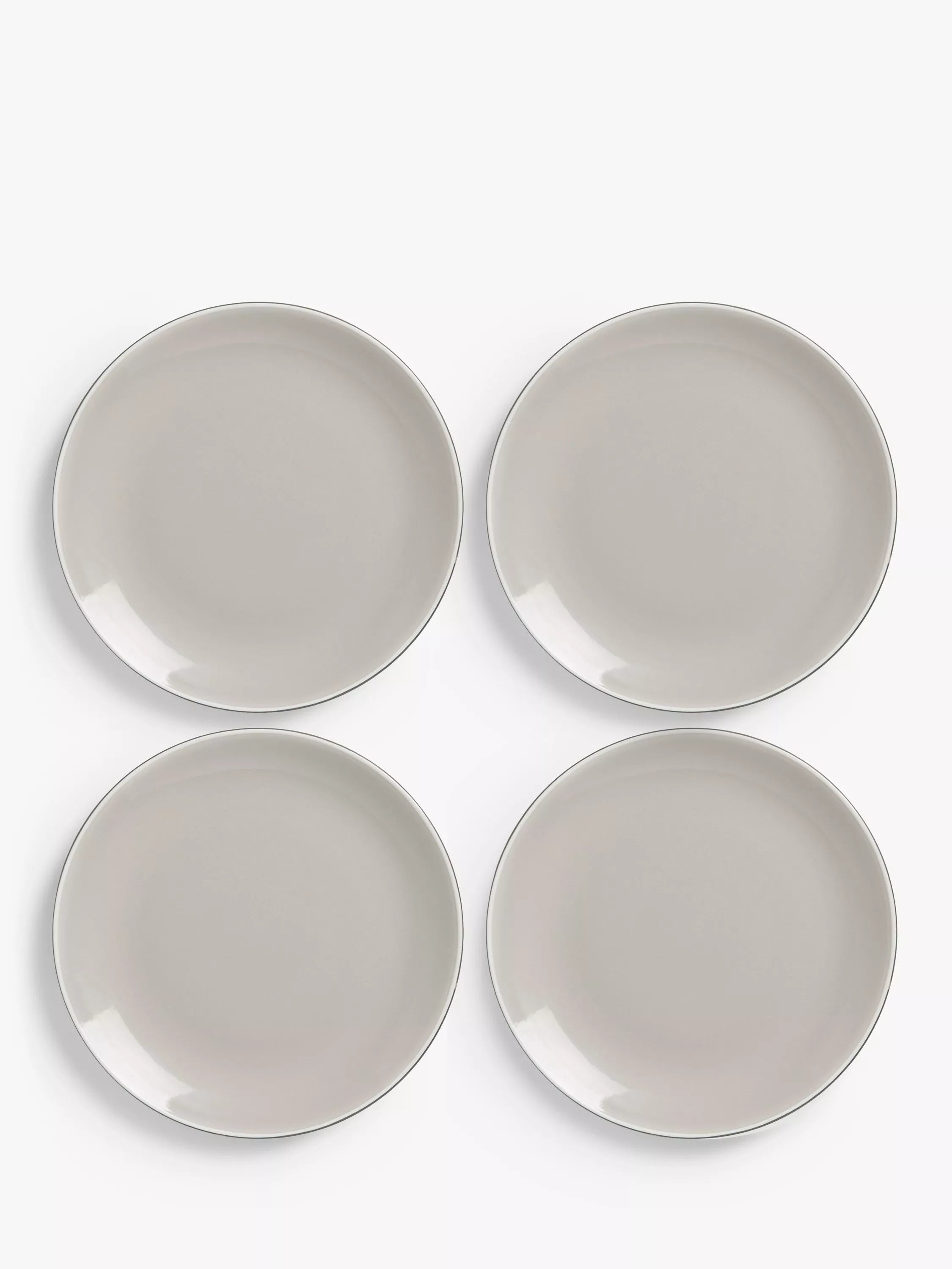 John Lewis Puritan stoneware side plates set of 4 21.5cm - British product