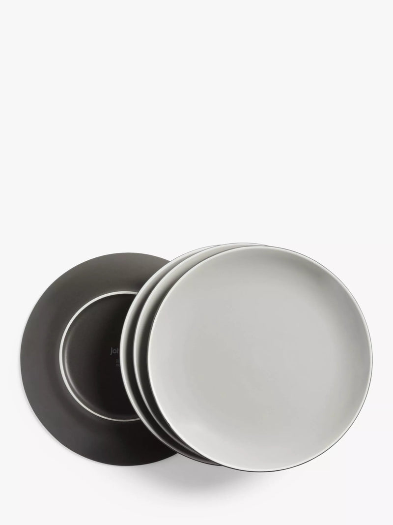 John Lewis Puritan stoneware side plates set of 4 21.5cm - British product