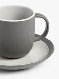 John Lewis Puritan stoneware cup and saucer set of 2 250ml (British brand)