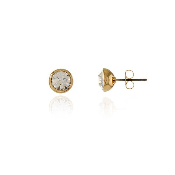 Cachet Thisbe gold-plated earrings with crystal - British product