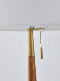 John Lewis spindle table lamp walnut brass 50cm tall, UK version