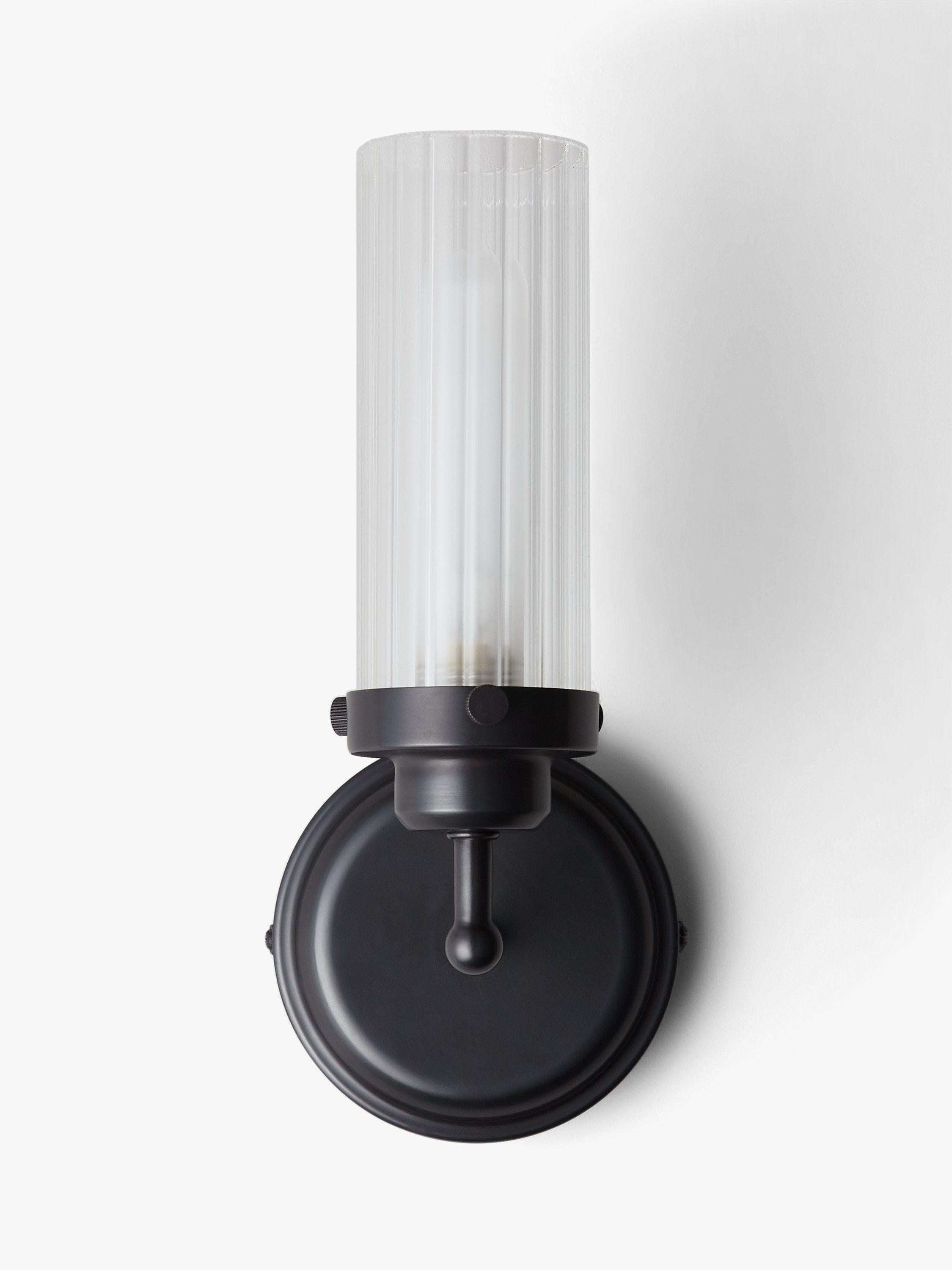 John Lewis ribbed glass wall light, UK version