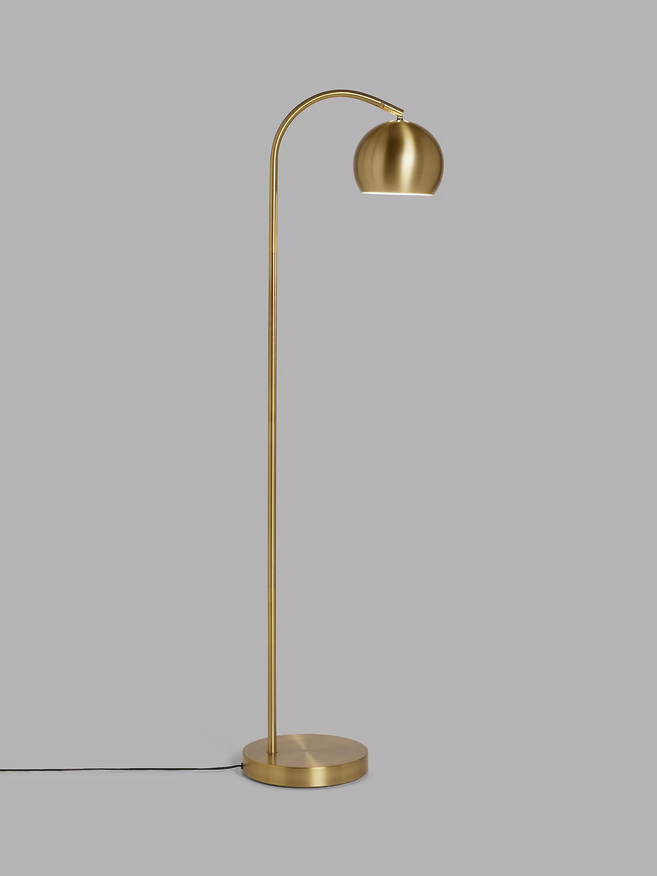John Lewis Hector mini floor lamp antique finish, imported from the UK