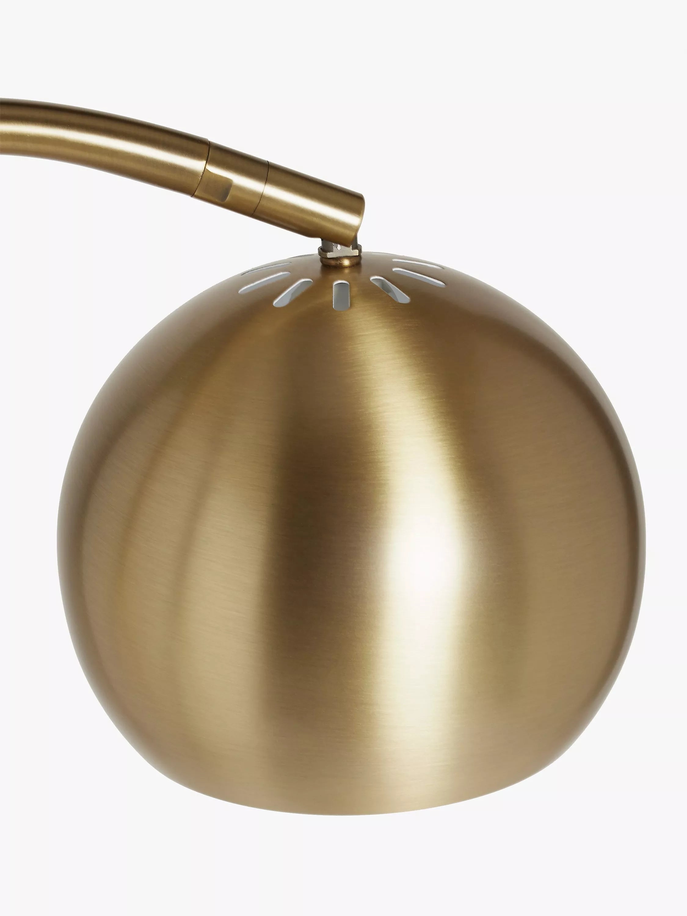 John Lewis Hector mini floor lamp antique finish, imported from the UK