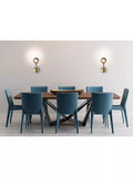 John Lewis Huxley wall light in antique brass with smoked glass shade, UK version