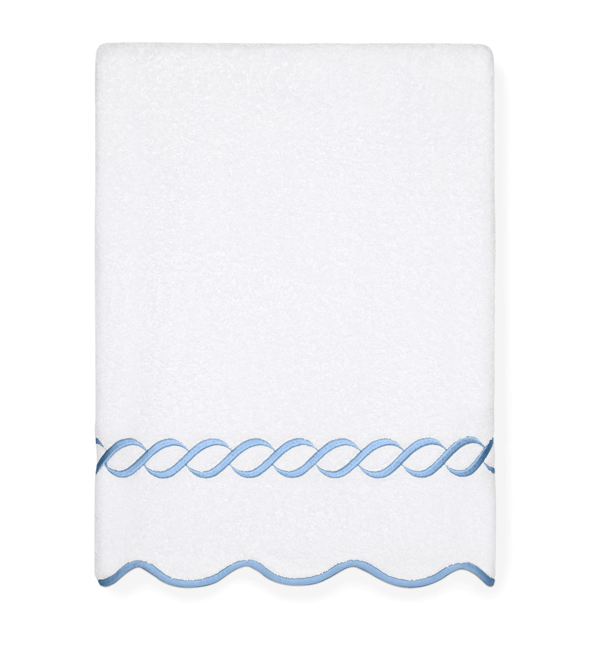 Pratesi cotton Treccia bath sheet 100cm x 180cm, imported from the UK