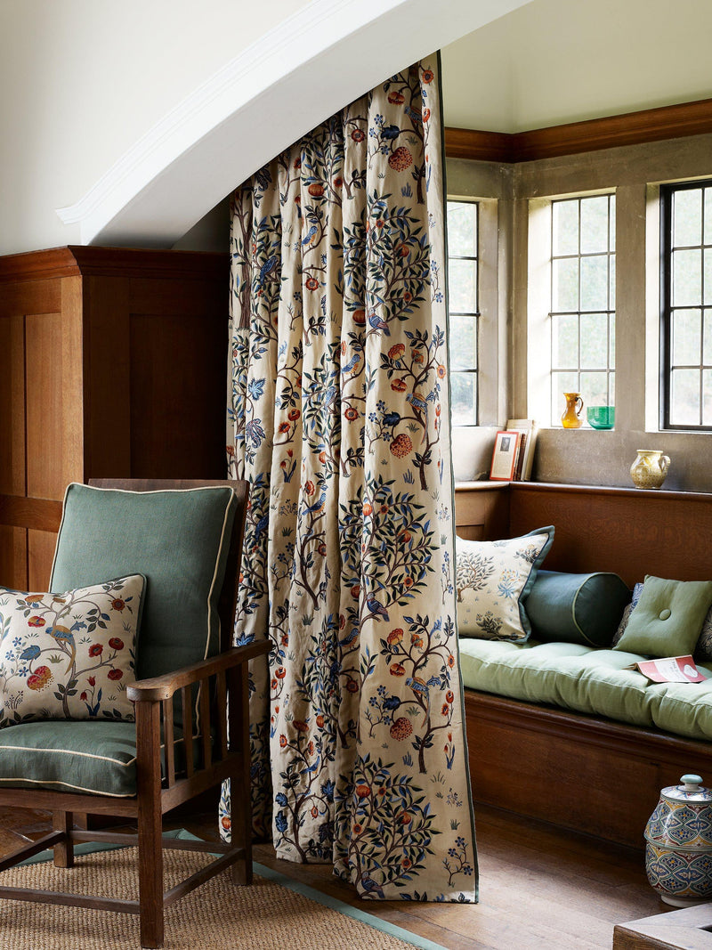 Morris & Co. Kelmscott Tree furnishing fabric, imported from the UK
