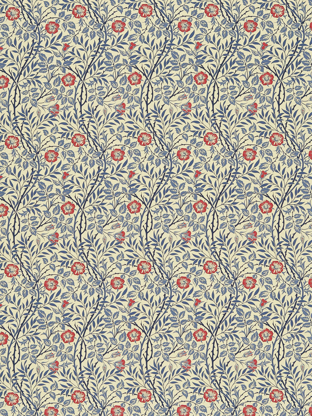Morris & Co. Sweet Briar fabric 100% cotton, imported from the UK