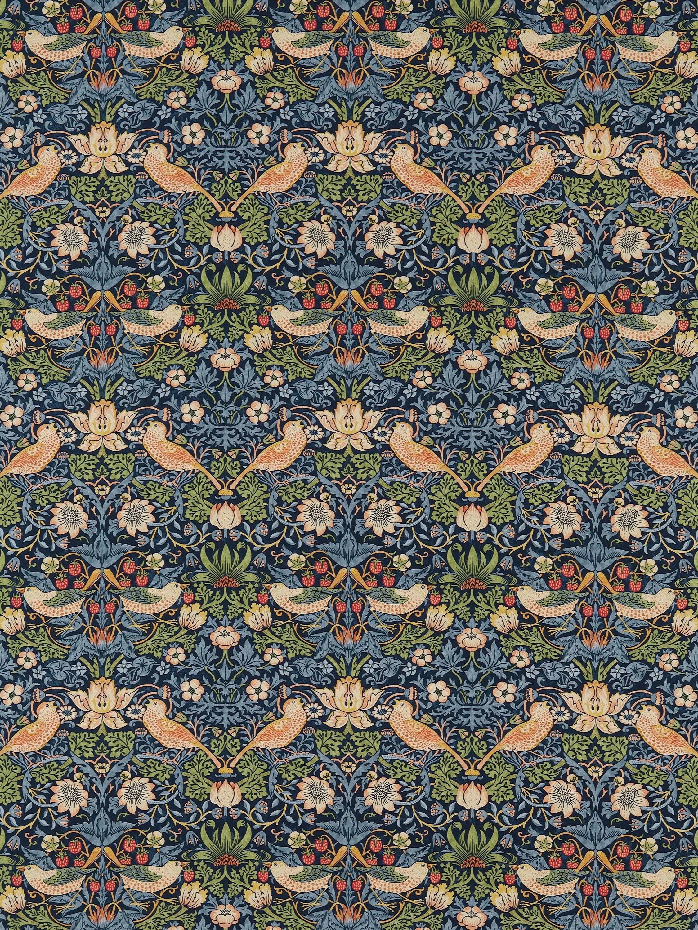 Morris & Co. Strawberry Thief Furnishing Fabric