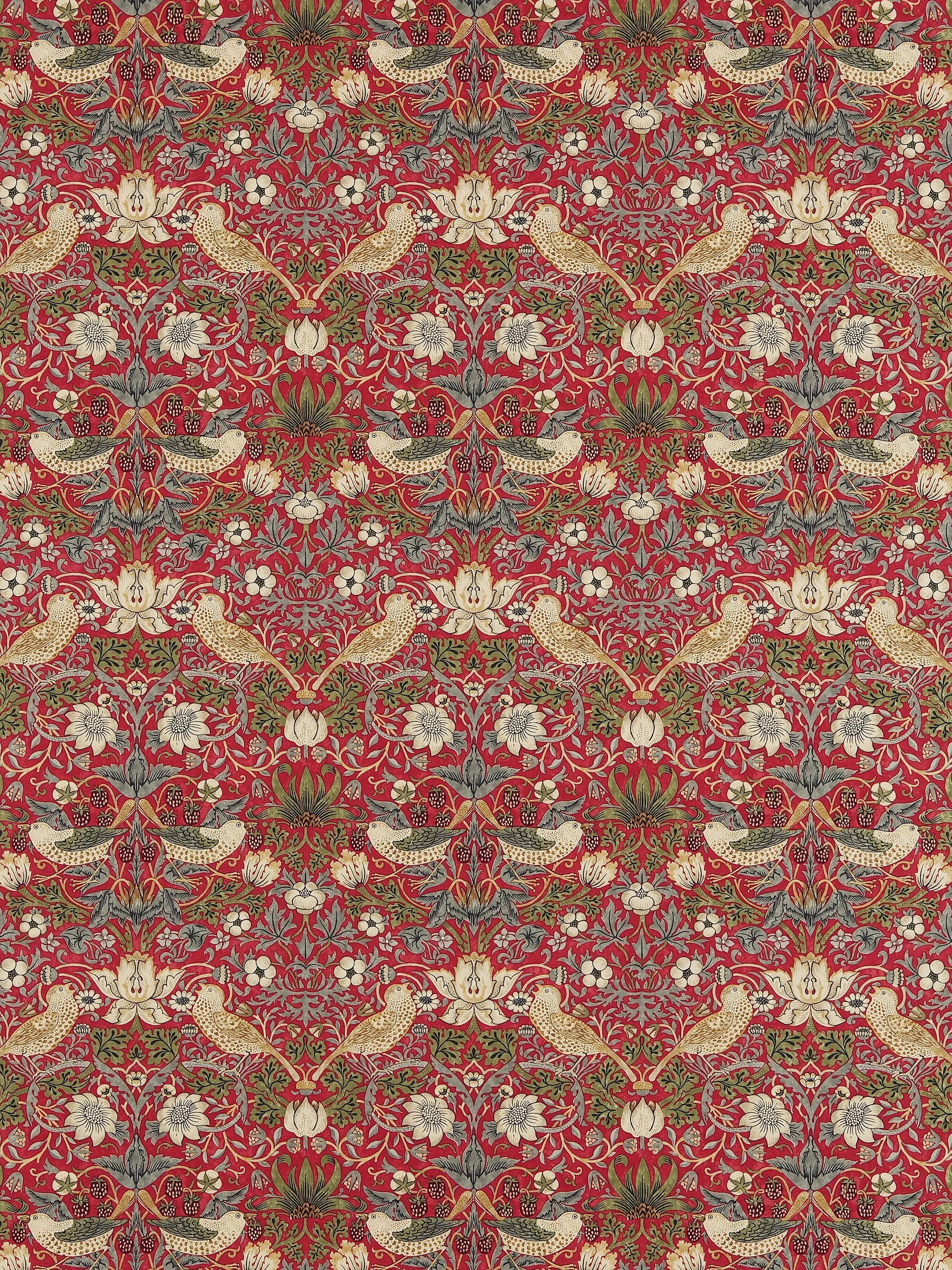Morris & Co. Strawberry Thief Furnishing Fabric
