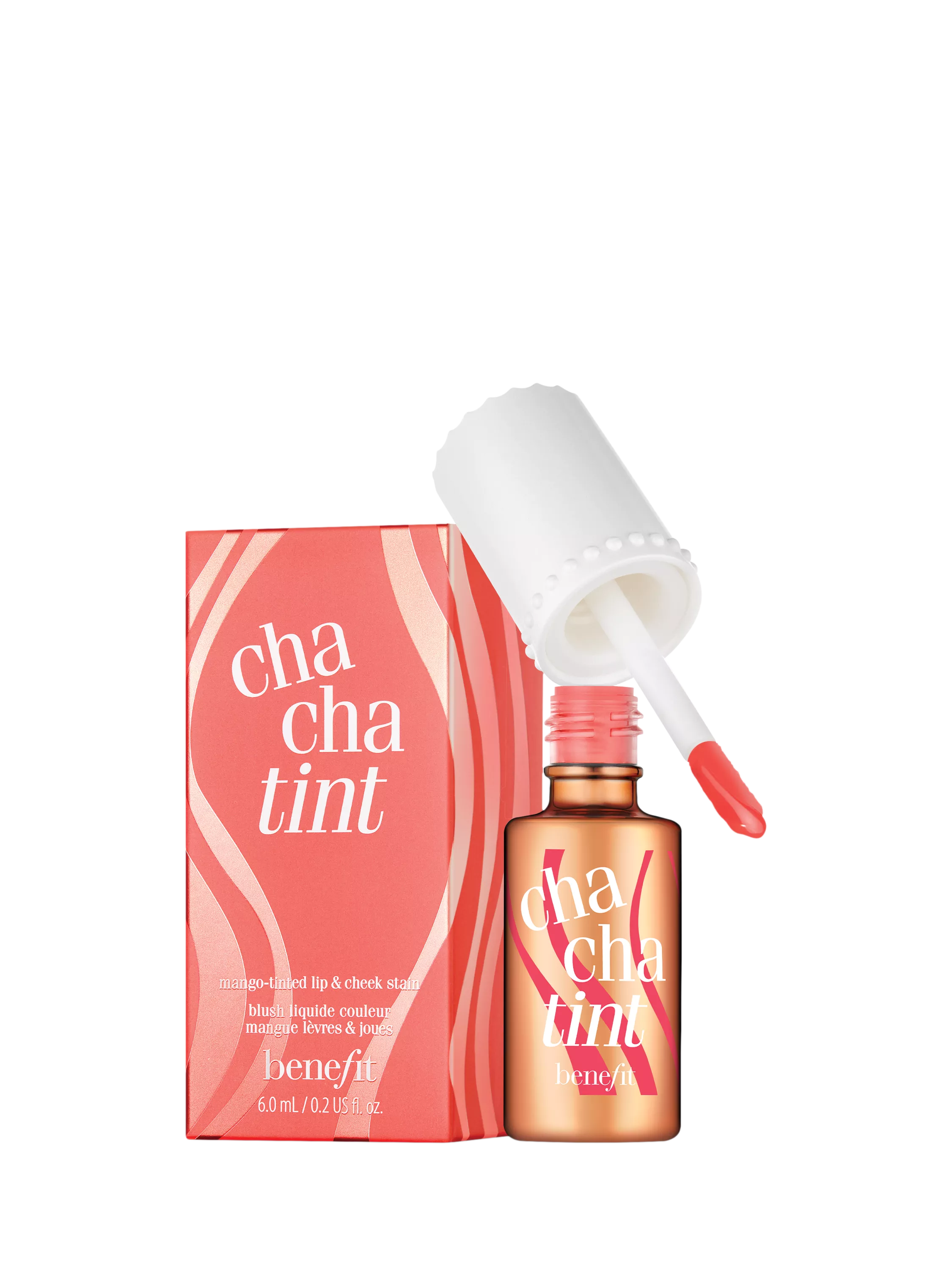 Benefit Cha Cha Tint mango-tinted lip and cheek stain 6ml - British product