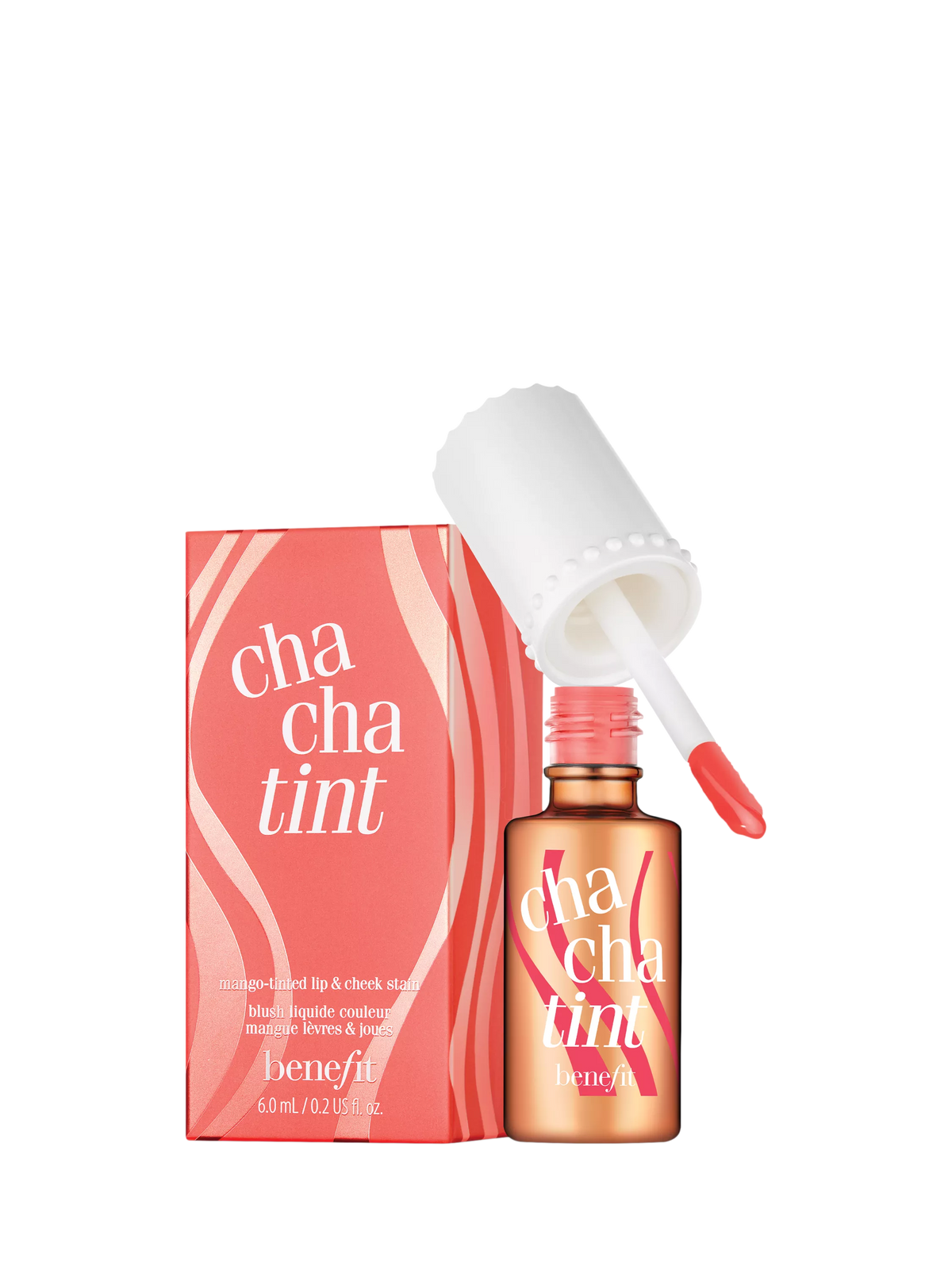 Benefit Cha Cha Tint mango-tinted lip and cheek stain 6ml - British product