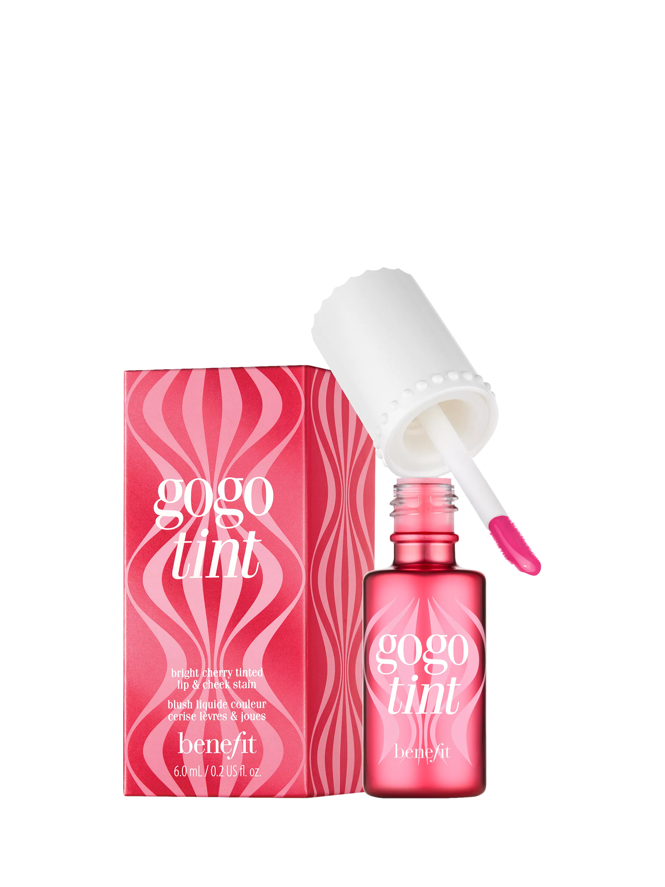 Benefit lip and cheek stain bright cherry 6ml, UK version