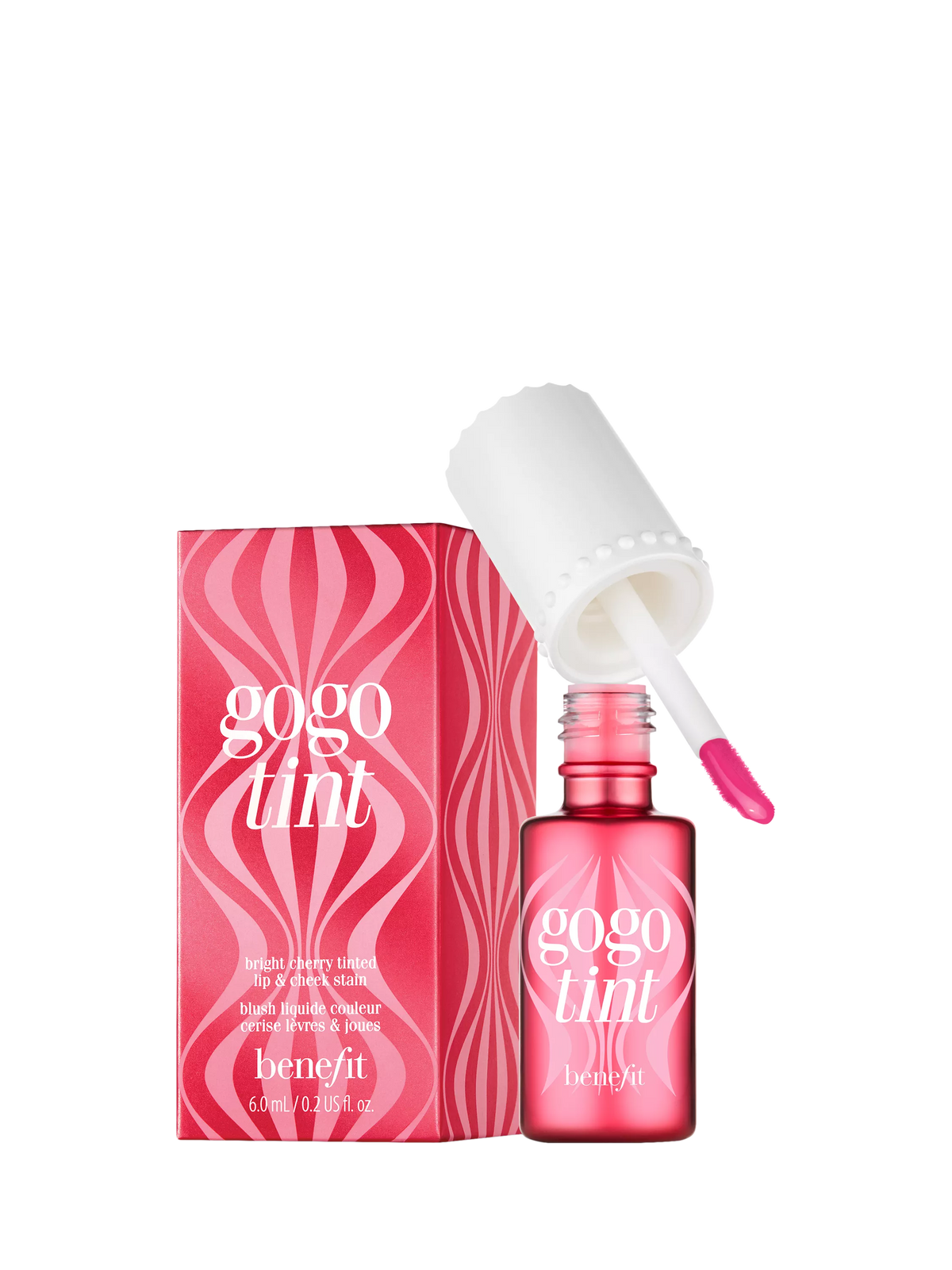 Benefit lip and cheek stain bright cherry 6ml, UK version