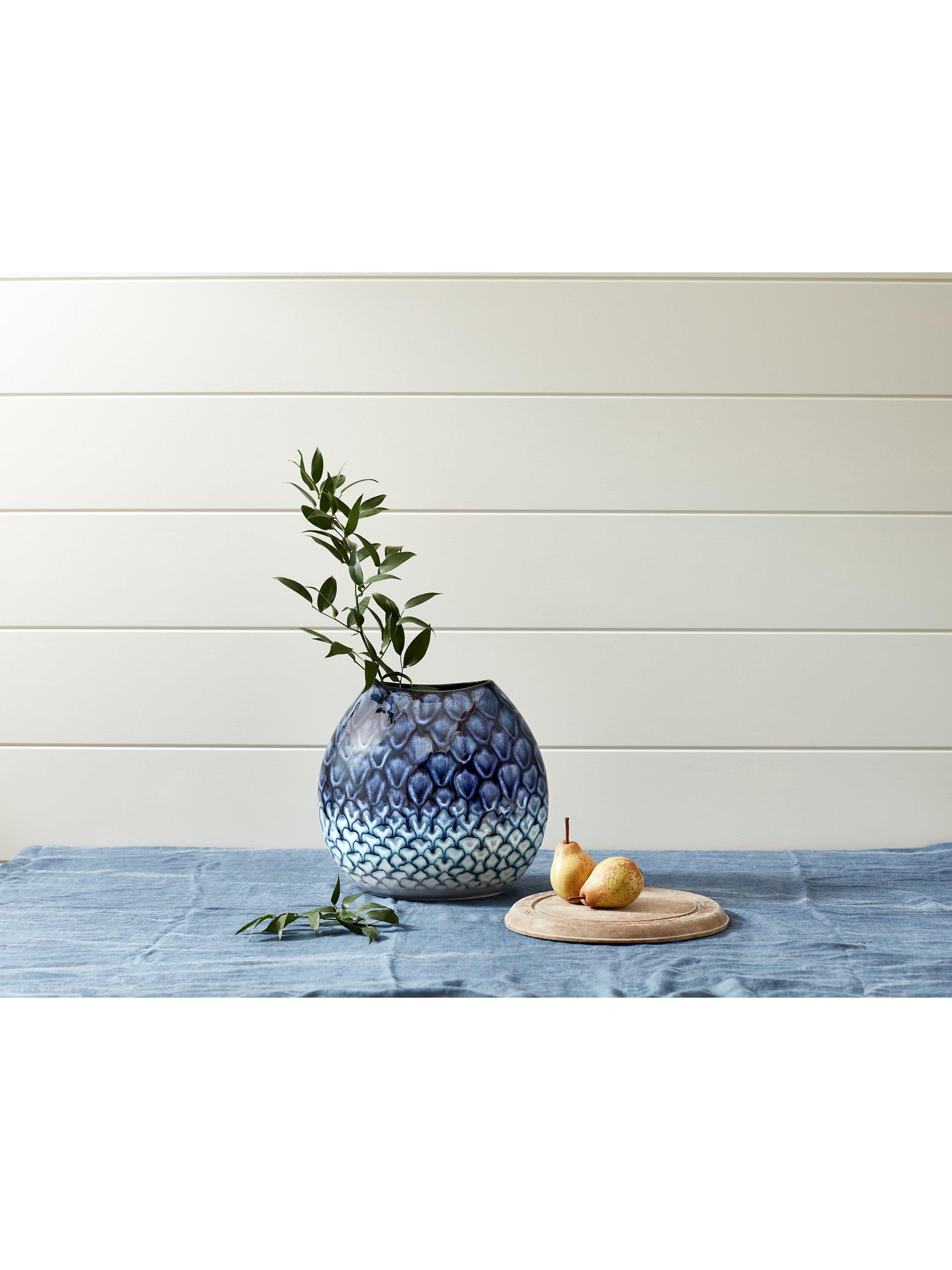 Poole Pottery Ocean Purse Vase 20cm imported from the UK