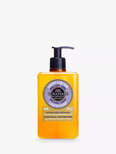 Familienpackung Shea-Lavendel-Flüssigseife für Hände und Körper, 500 ml