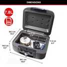 Master Lock fireproof water-resistant safe medium, imported from the UK