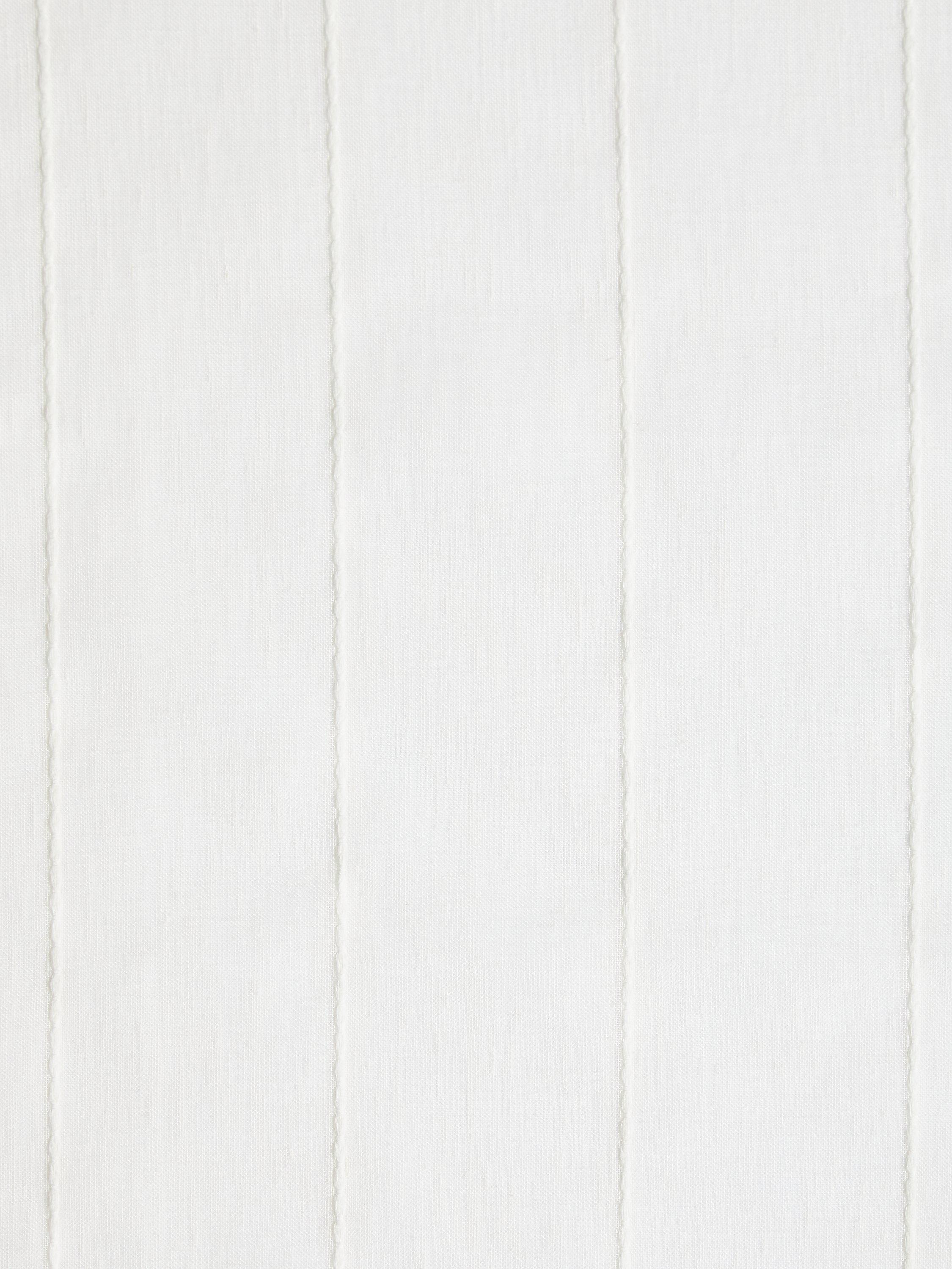John Lewis white stitched stripe voile fabric, UK version