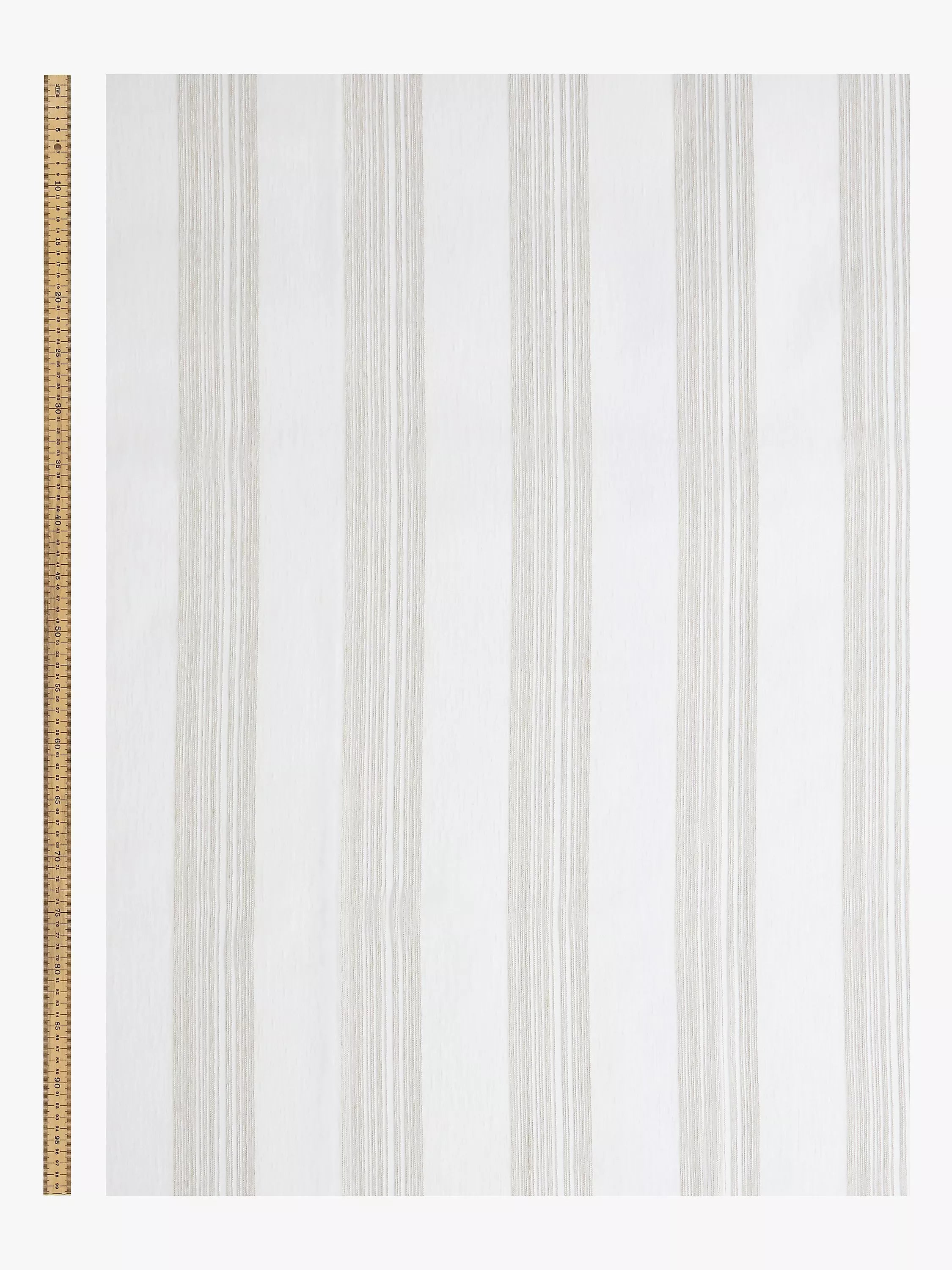 John Lewis fine stripe voile fabric natural 280cm (British brand)