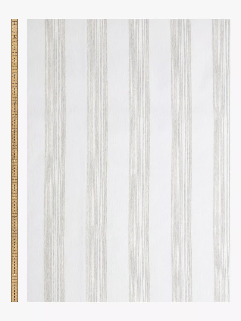 John Lewis fine stripe voile fabric natural 280cm (British brand)