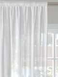 John Lewis voile fabric white woven stripe, imported from the UK