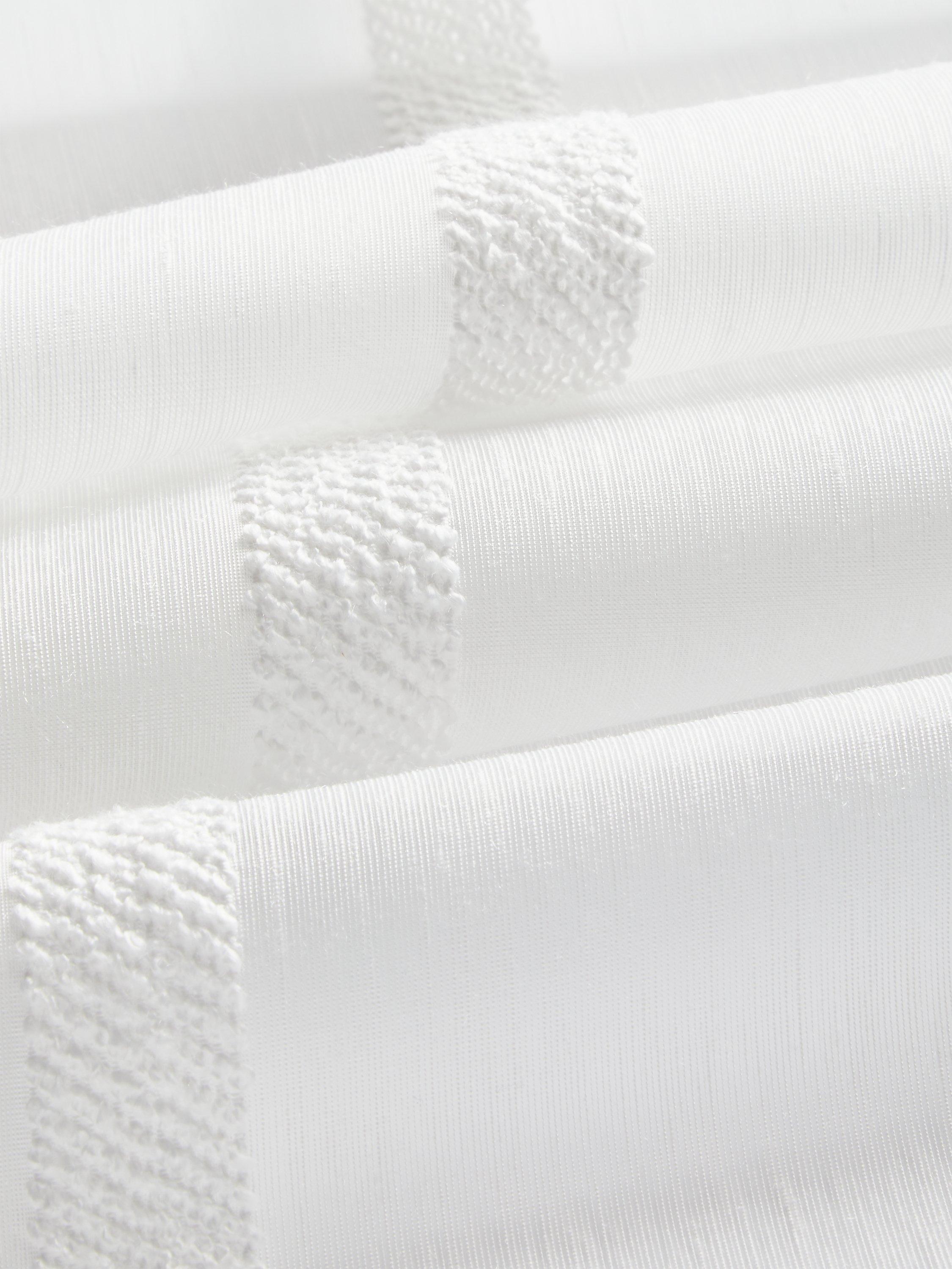 John Lewis voile fabric white woven stripe, imported from the UK