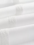 John Lewis voile fabric white woven stripe, imported from the UK