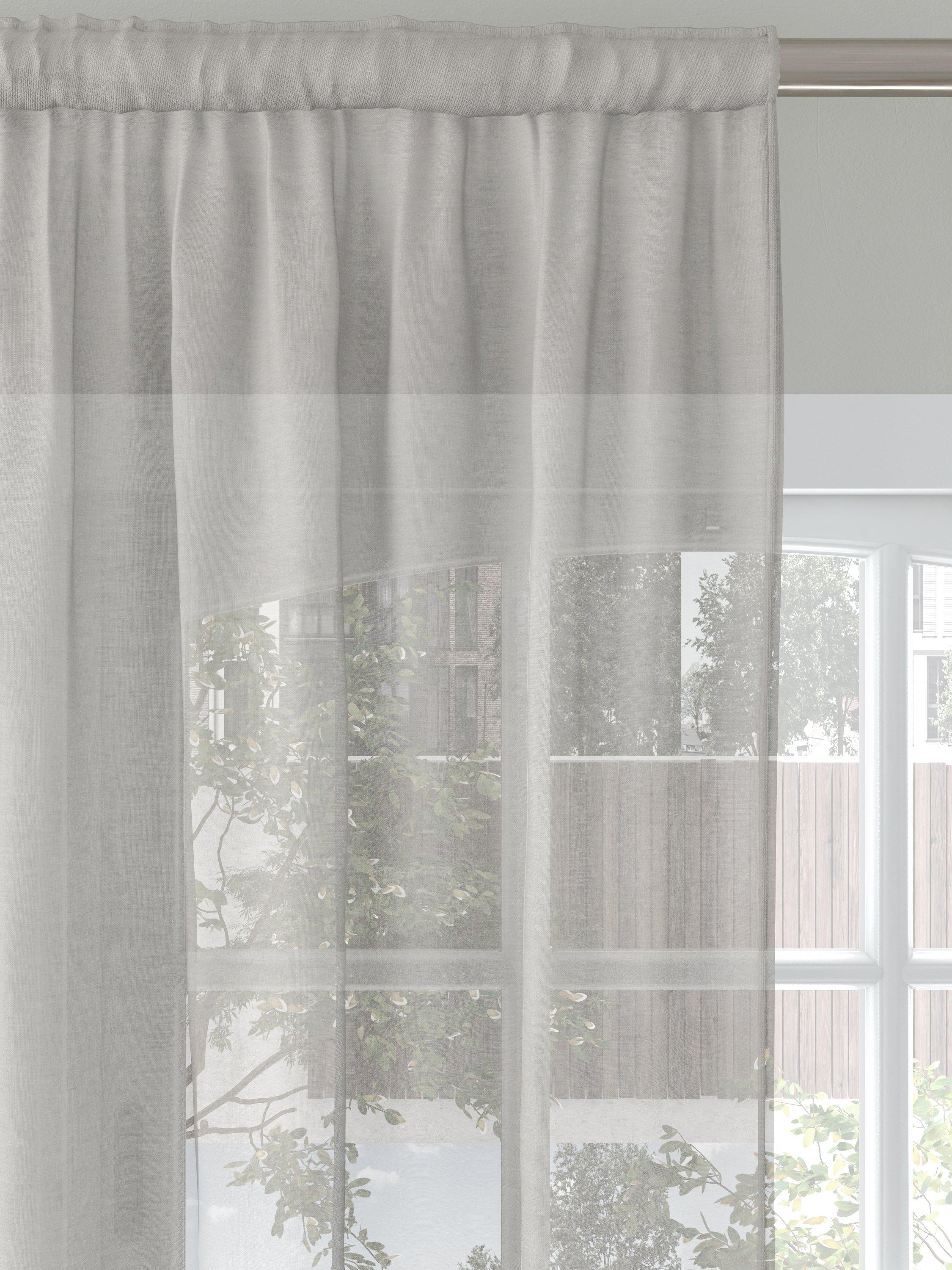 John Lewis plain muslin voile fabric 280cm width, imported from the UK