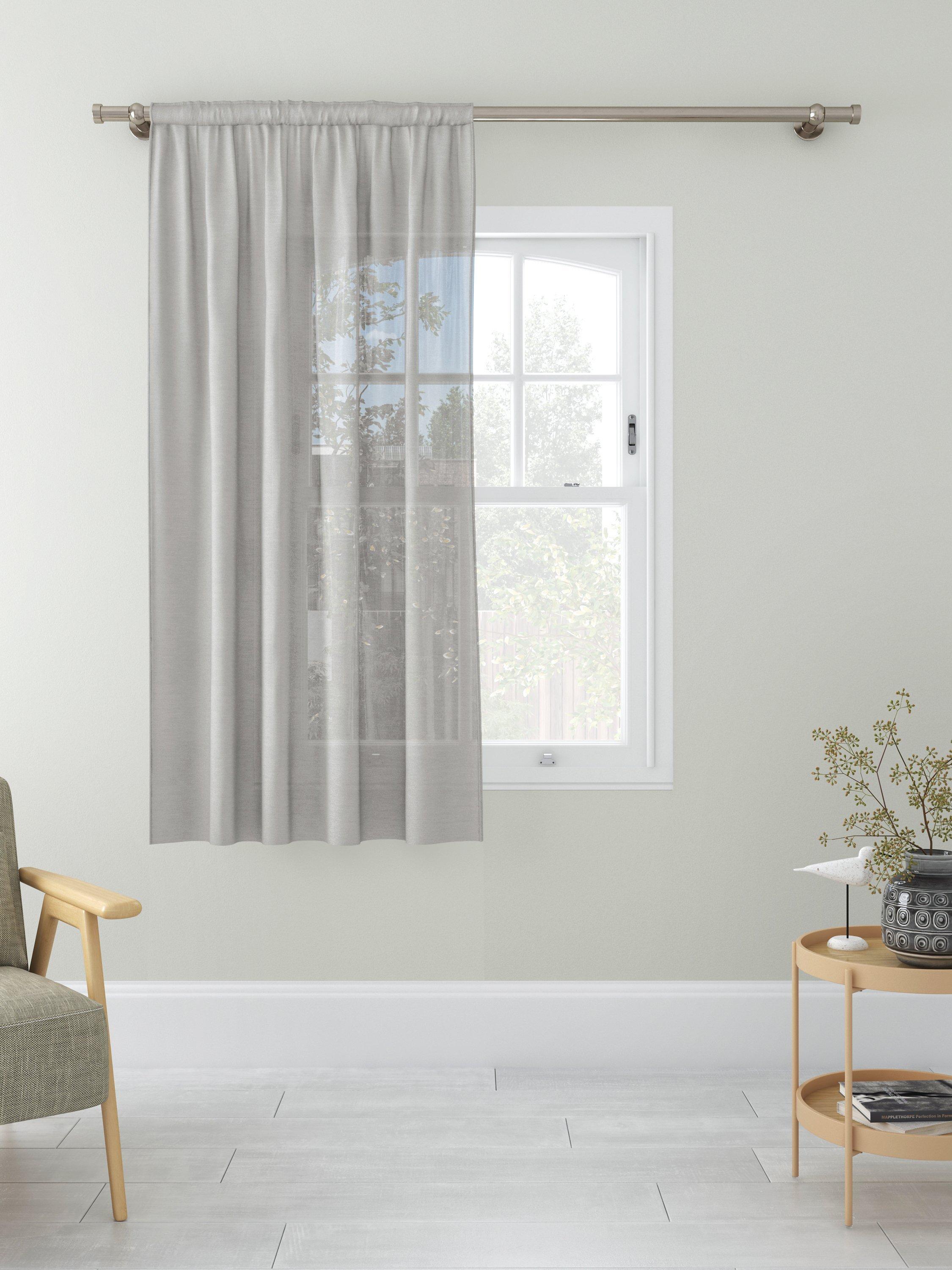 John Lewis plain muslin voile fabric 280cm width, imported from the UK
